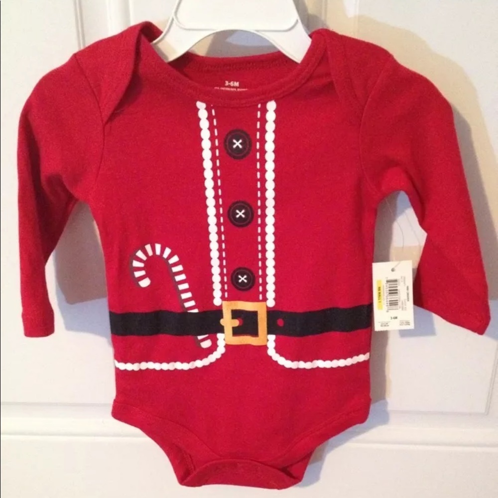 🎀3/$15🎀Baby Size 3-6 months Santa One Piece